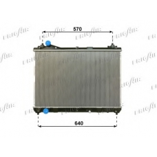 0114.3041 FRIGAIR Радиатор, охлаждение двигателя
