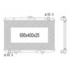 724-1010 TYC Радиатор, охлаждение двигателя
