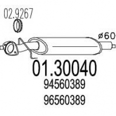 01.30040 MTS Предглушитель выхлопных газов
