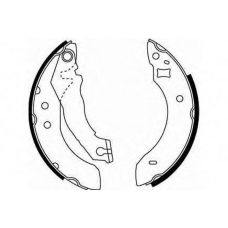 GS6151 TRW Комплект тормозных колодок