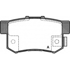 BPA0325.12 OPEN PARTS Комплект тормозных колодок, дисковый тормоз