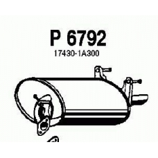 P6792 FENNO Глушитель выхлопных газов конечный