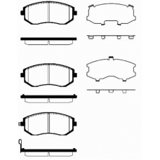 1501224413 S.b.s. Комплект тормозных колодок, дисковый тормоз