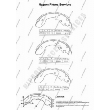 S350I25 NPS Комплект тормозных колодок