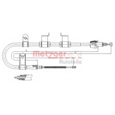 17.2542 METZGER Трос, стояночная тормозная система