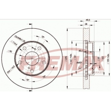 BD-3304 FREMAX Тормозной диск