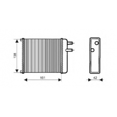 QHR2087 QUINTON HAZELL Теплообменник, отопление салона