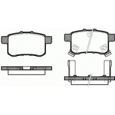 P12323.02 WOKING Комплект тормозных колодок, дисковый тормоз