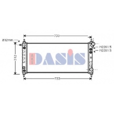 151930N AKS DASIS Радиатор, охлаждение двигателя