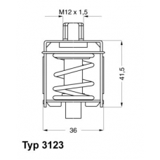 3123.75 WAHLER Термостат, охлаждающая жидкость