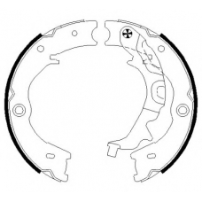 8DA 355 051-121 HELLA PAGID Комплект тормозных колодок, стояночная тормозная с