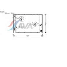 BW2285 AVA Радиатор, охлаждение двигателя