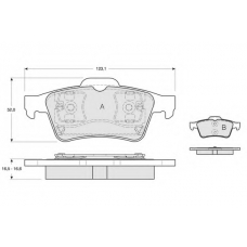 PF1295 PROCODIS FRANCE Комплект тормозных колодок, дисковый тормоз
