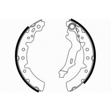 N1657 NECTO Комплект тормозных колодок