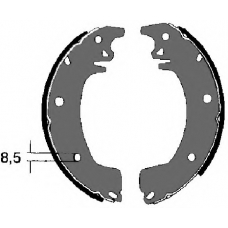 84313 Vema Комплект тормозных колодок