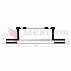 MBR5017 MERITOR Тормозной диск