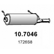 10.7046 ASSO Глушитель выхлопных газов конечный