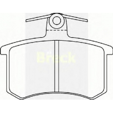 21144 00 704 00 BRECK Комплект тормозных колодок, дисковый тормоз