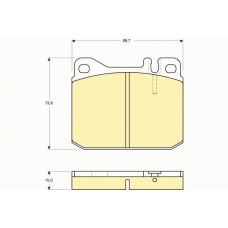 6102422 GIRLING Комплект тормозных колодок, дисковый тормоз