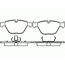 P 06 046 BREMBO Комплект тормозных колодок, дисковый тормоз