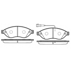 1237.12 REMSA Комплект тормозных колодок, дисковый тормоз