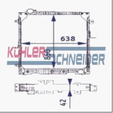 0400901 KUHLER SCHNEIDER Радиатор, охлаждение двигател