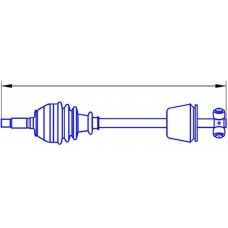 22822 SERCORE Приводной вал