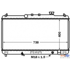 8MK 376 726-671 HELLA Радиатор, охлаждение двигателя
