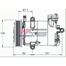 8411951 KUHLER SCHNEIDER Компрессор, кондиционер
