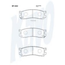 BP-4552 KAVO PARTS Комплект тормозных колодок, дисковый тормоз