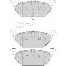 FD7085A NECTO Комплект тормозных колодок, дисковый тормоз