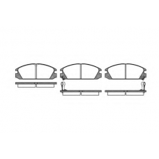 P3283.02 WOKING Комплект тормозных колодок, дисковый тормоз