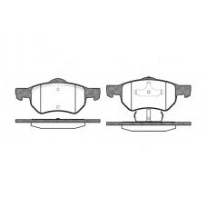 P9823.00 WOKING Комплект тормозных колодок, дисковый тормоз