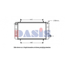 020050N AKS DASIS Радиатор, охлаждение двигателя
