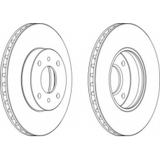 DDF959 FERODO Тормозной диск