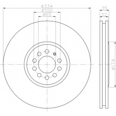 92161410 TEXTAR Тормозной диск