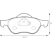 573016S STOP Комплект тормозных колодок, дисковый тормоз