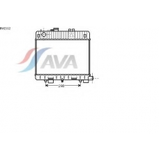 BW2112 AVA Радиатор, охлаждение двигателя