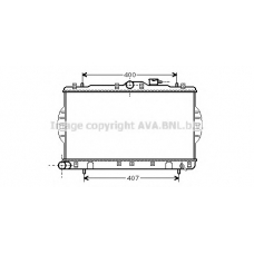 HYA2047 AVA Радиатор, охлаждение двигателя