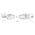 DRS6351.00 OPEN PARTS Приводной вал