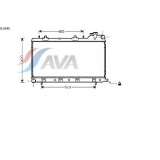 SU2045 AVA Радиатор, охлаждение двигателя