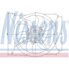 85265 NISSENS Вентилятор, охлаждение двигателя