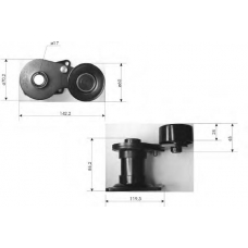 TKR 9306 TIMKEN Натяжной ролик, поликлиновой  ремень