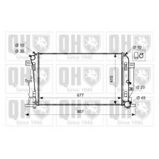 QER2629 QUINTON HAZELL Радиатор, охлаждение двигателя