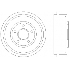MBD260 MINTEX Тормозной барабан