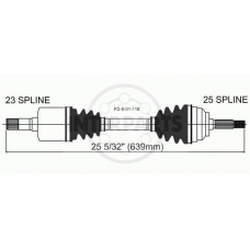 FD-8-01-118 InterParts Приводной вал