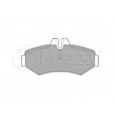 025 230 2118 MEYLE Комплект тормозных колодок, дисковый тормоз