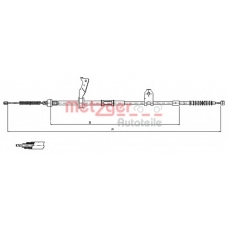 17.1482 METZGER Трос, стояночная тормозная система