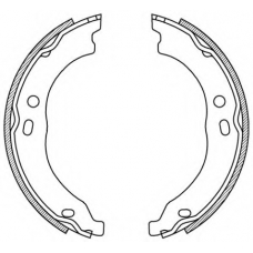BSA2221.00 OPEN PARTS Комплект тормозных колодок