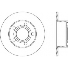 BDR1038.10 OPEN PARTS Тормозной диск